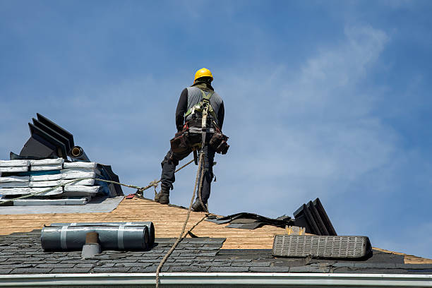 Professional Gutter Installation technician working in Ayden, NC